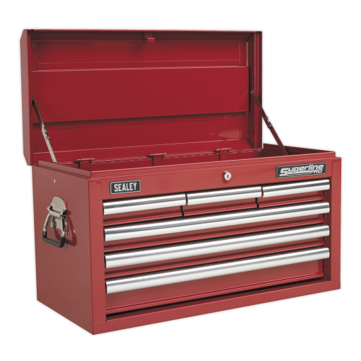 Topchest 6 Drawer with Ball-Bearing Slides – Red