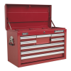 Topchest 8 Drawer with Ball-Bearing Slides – Red