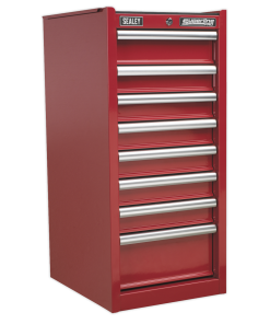 Hang-On Chest 8 Drawer with Ball-Bearing Slides - Red