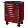 Rollcab 7 Drawer with Ball-Bearing Slides – Red