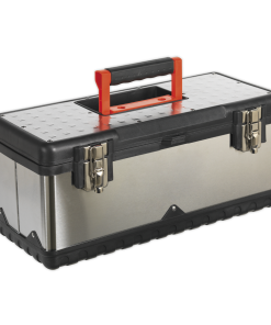 Stainless Steel Toolbox 505mm with Tote Tray
