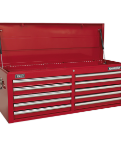 Topchest 10 Drawer with Ball-Bearing Slides - Red