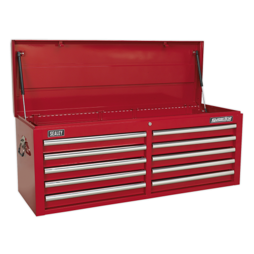 Topchest 10 Drawer with Ball-Bearing Slides – Red