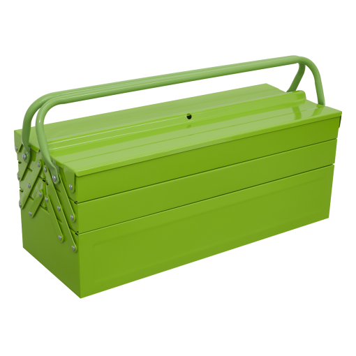 Cantilever Toolbox 4 Tray 530mm Hi-Vis Green