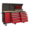 Mobile Workstation 10 Drawer with Backboard