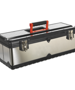 Stainless Steel Toolbox 660mm with Tote Tray