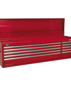 Topchest 10 Drawer with Ball-Bearing Slides Heavy-Duty - Red