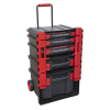 Professional Mobile Toolbox with 5 Removable Storage Cases