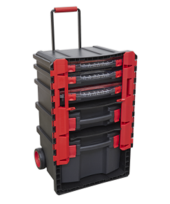 Professional Mobile Toolbox with 5 Removable Storage Cases