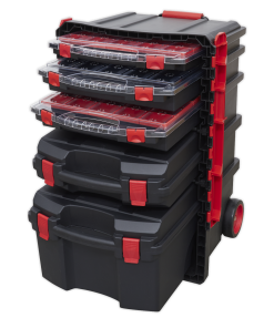 Professional Mobile Toolbox with 5 Removable Storage Cases