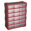 Cabinet Box 18 Drawer – Red/Black