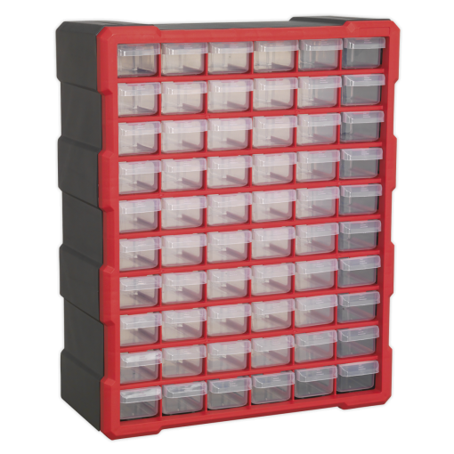 Cabinet Box 60 Drawer – Red/Black