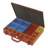 Metal Case with 15 Storage Bins