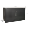Modular Floor Cabinet 2 Door 1550mm Heavy-Duty