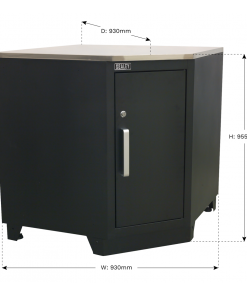 Modular Corner Floor Cabinet 930mm Heavy-Duty