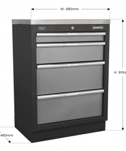 Modular 4 Drawer Cabinet 680mm