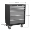 Modular 5 Drawer Mobile Cabinet 650mm