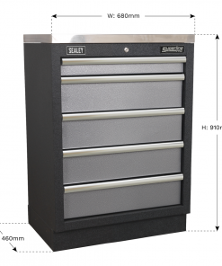 Modular 5 Drawer Cabinet 680mm