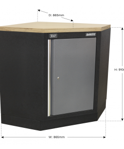 Modular Corner Floor Cabinet 865mm