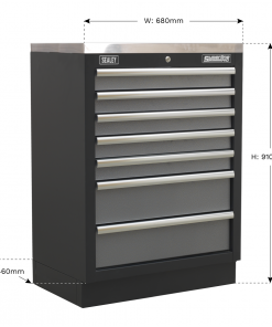 Modular 7 Drawer Cabinet 680mm