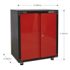 Modular 2 Door Cabinet with Worktop 665mm