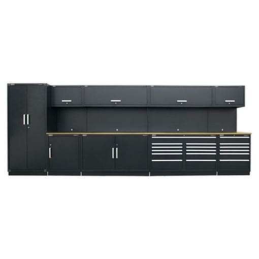 Premier 5.6m Storage System – Oak Worktop
