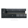 Premier 5.6m Storage System – Oak Worktop