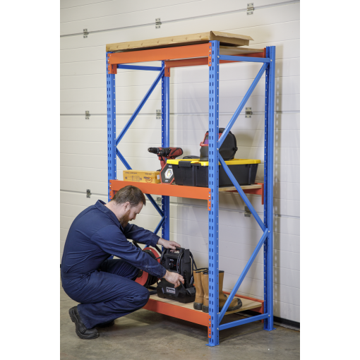 Heavy-Duty Shelving Unit with 3 Beam Sets 900kg Capacity Per Level