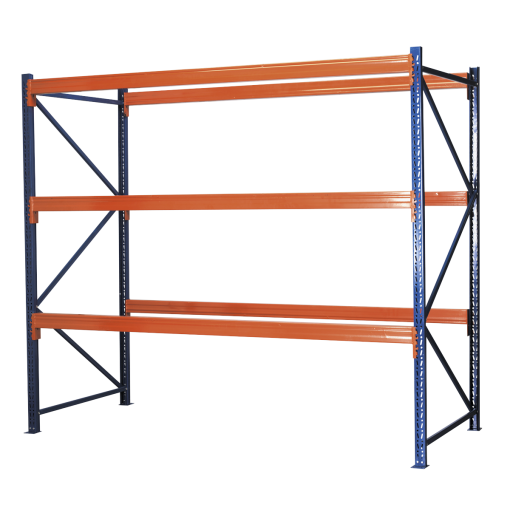 Heavy-Duty Racking Unit with 3 Beam Sets 1000kg Capacity Per Level