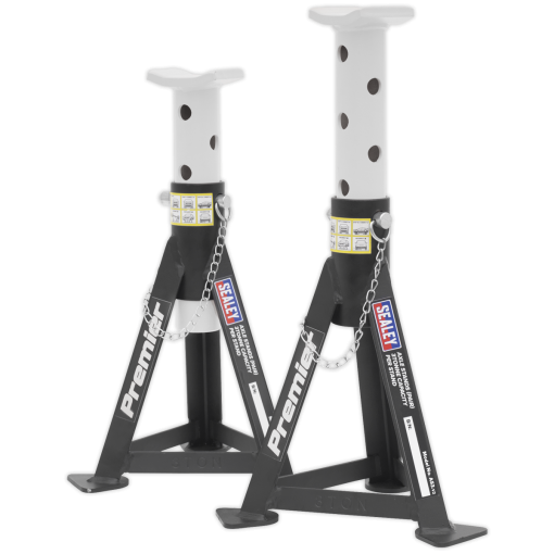 Axle Stands (Pair) 3tonne Capacity per Stand – White