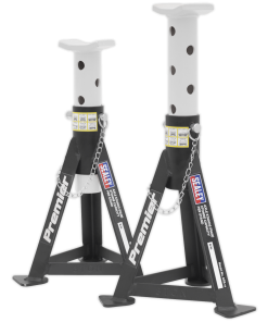 Axle Stands (Pair) 3tonne Capacity per Stand - White