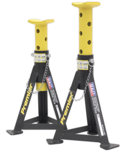 Axle Stands (Pair) 3tonne Capacity per Stand - Yellow