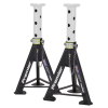 Axle Stands (Pair) 6tonne Capacity per Stand – White