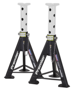 Axle Stands (Pair) 6tonne Capacity per Stand - White
