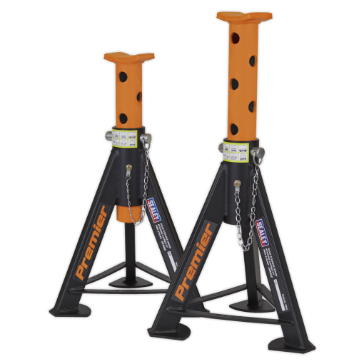 Axle Stands (Pair) 6tonne Capacity per Stand – Orange