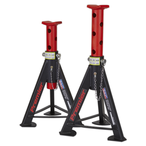 Axle Stands (Pair) 6tonne Capacity per Stand – Red