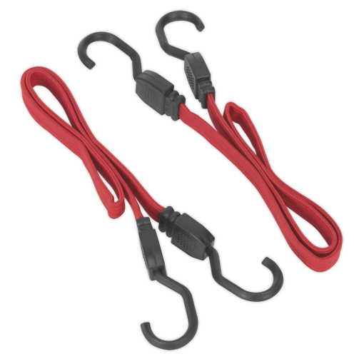 Flat Bungee Cord Set 2pc 760mm