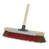 Heavy-Duty Stiff/Hard Bristle Broom with Scraper 16″(405mm)