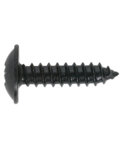 Self Tapping Screw 4.8 x 13mm Flanged Head Black Pozi Pack of 100