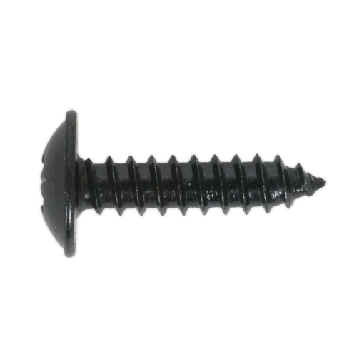 Self Tapping Screw 4.8 x 13mm Flanged Head Black Pozi Pack of 100