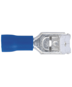 Piggy Back Terminal 6.3mm Blue Pack of 100