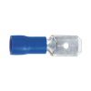Push-On Terminal 6.3mm Male Blue Pack of 100