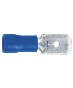 Push-On Terminal 6.3mm Male Blue Pack of 100