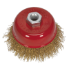 Brassed Steel Cup Brush Ø75mm M14 x 2mm