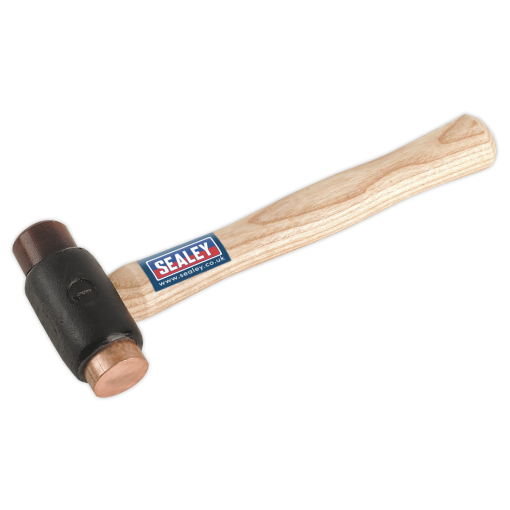 Copper/Rawhide Faced Hammer 1.5lb Hickory Shaft