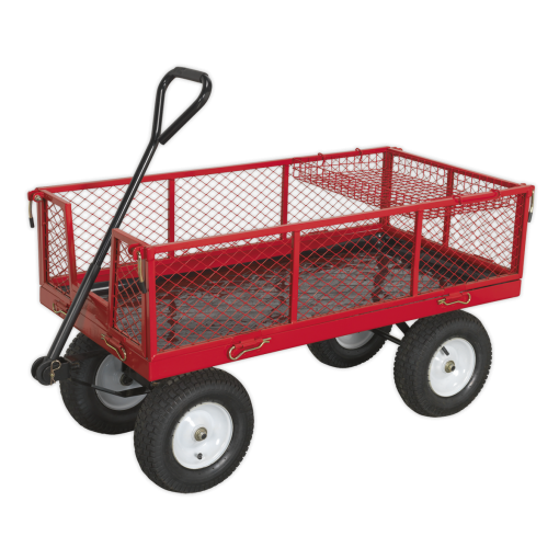 Platform Truck with Sides Pneumatic Tyres 450kg Capacity