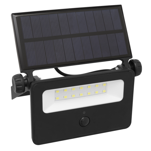 Extra-Slim Solar Floodlight with Wall Bracket 16W SMD LED