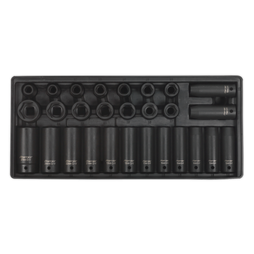 Tool Tray with Impact Socket Set 28pc 1/2″Sq Drive – Metric